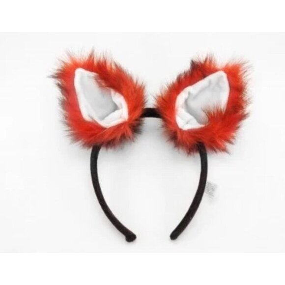 Elope Fox Ears Headband Orange Black Costume Halloween Dress Up Cosplay - Picture 1 of 8